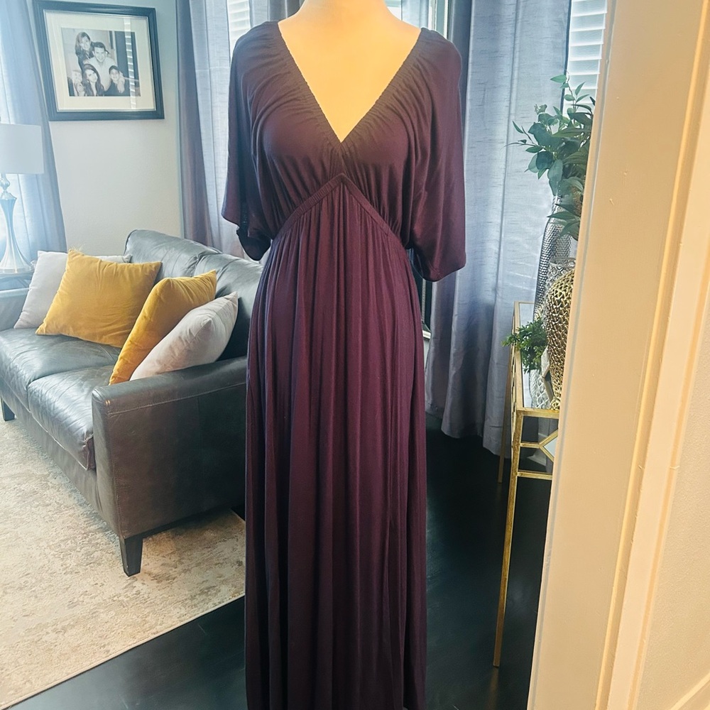 Elegant Navy Blue  Maxi Dress